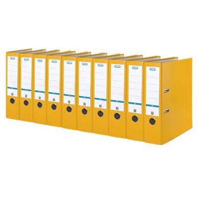 Elba Ordner A4, smart Pro, 8 cm breit, Kunststoff außen, gelb, 10 Stück Elba Ordner A4, smart Pro, 8 cm breit, Kunststoff außen, gelb, 10 Stück
