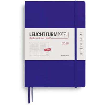 LEUCHTTURM1917 372758 Wochenplaner Composition (B5) 2026, Ink, Englisch LEUCHTTURM1917 372758 Wochenplaner Composition (B5) 2026, Ink, Englisch