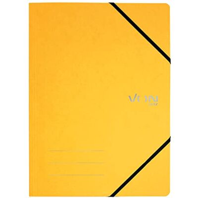 Leitz VON 5er Pack Dokumentenmappe A4, Mit Gummibandverschluss, Karton, Für 150 Blatt, leichte Projekt- & Papieraufbewahrung, Für Schule, Studium & Zuhause, Gelb, 30110015 Leitz VON 5er Pack Dokumentenmappe A4, Mit Gummibandverschluss, Karton, Für 150 Blatt, leichte Projekt- & Papieraufbewahrung, Für Schule, Studium & Zuhause, Gelb, 30110015