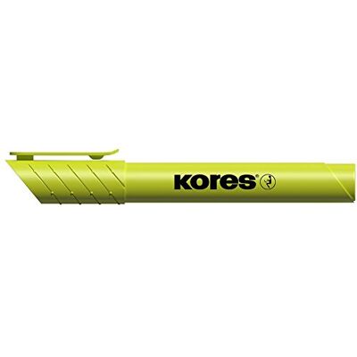 Kores High Liner Plus: Gelbe fluoreszierende Textmarker, Keilspitze und Tinte auf Wasserbasis, Schul- und Bürobedarf Kores High Liner Plus: Gelbe fluoreszierende Textmarker, Keilspitze und Tinte auf Wasserbasis, Schul- und Bürobedarf