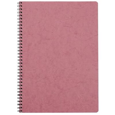Clairefontaine 781456C Spiralbuch Spiralheft Age Bag DIN A4, 21x29,7cm, 50 Blatt liniert mit Rand 90g, Einband mit Lederstruktur, Altrosa, 1 Stück Clairefontaine 781456C Spiralbuch Spiralheft Age Bag DIN A4, 21x29,7cm, 50 Blatt liniert mit Rand 90g, Einband mit Lederstruktur, Altrosa, 1 Stück