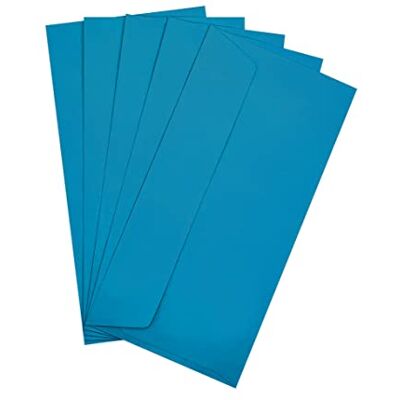 RAYLU PAPER ® 20 kleine farbige Umschläge mit Klebeverschluss und ohne Fenster für Party, Hochzeit, Geburtstag oder Weihnachten. Bunte Umschläge DL 110 x 220 mm (Blau) RAYLU PAPER ® 20 kleine farbige Umschläge mit Klebeverschluss und ohne Fenster für Party, Hochzeit, Geburtstag oder Weihnachten. Bunte Umschläge DL 110 x 220 mm (Blau)