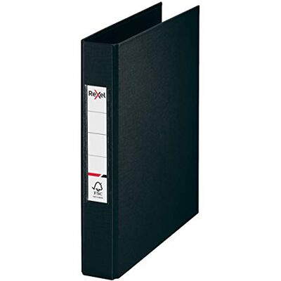 Rexel A5 Ringbuch schwarz 25 mm 2 O-Ring-Durchmesser Wahl 2115558 Rexel A5 Ringbuch schwarz 25 mm 2 O-Ring-Durchmesser Wahl 2115558