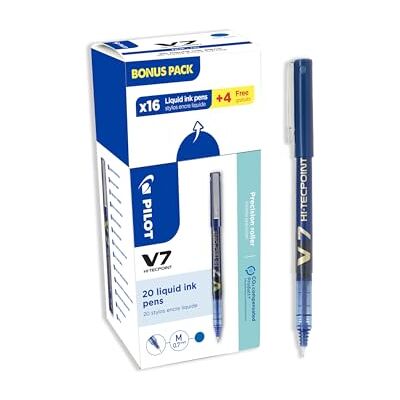 PILOT 20er V7 Flüssigtintenroller mit Mittlerer Spitze für Flüssiges und Präzises Schreiben Schnelltrocknend, Kein Auslaufen Blau Mittlere Spitze (0,7 mm) PILOT 20er V7 Flüssigtintenroller mit Mittlerer Spitze für Flüssiges und Präzises Schreiben Schnelltrocknend, Kein Auslaufen Blau Mittlere Spitze (0,7 mm)