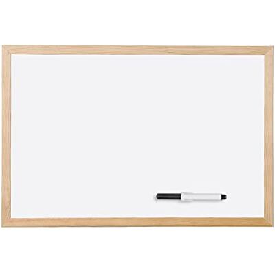 Bi-Office Budget Whiteboard mit Holzrahmen, trocken abwischbar, 5 Größen wählbar, 60 x 40 cm Bi-Office Budget Whiteboard mit Holzrahmen, trocken abwischbar, 5 Größen wählbar, 60 x 40 cm