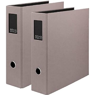 Rössler SOHO Ordner DIN A4 mit Rückenschild Ordner A4 breit Aktenordner Ringordner breit mit Griffloch mit Hebelmechanik 320 x 285 x 80 mm 2 Stück Farbe: Grau Taupe Rössler SOHO Ordner DIN A4 mit Rückenschild Ordner A4 breit Aktenordner Ringordner breit mit Griffloch mit Hebelmechanik 320 x 285 x 80 mm 2 Stück Farbe: Grau Taupe