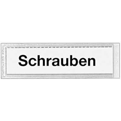 VELOFLEX Beschriftungsfenster selbstklebend 17 x 68 mm 100 Stück Aus glasklarer PP-Folie 140 µ, selbstklebende Rückseite 100 µ, quer geöffnet, hochtransparenter Kleber VELOFLEX Beschriftungsfenster selbstklebend 17 x 68 mm 100 Stück Aus glasklarer PP-Folie 140 µ, selbstklebende Rückseite 100 µ, quer geöffnet, hochtransparenter Kleber