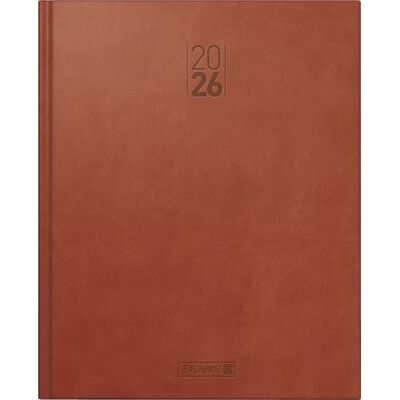 BRUNNEN Buchkalender Mod. Manager Wt 7 weektimer '26 210×260 mm, Kunstleder, braun BRUNNEN Buchkalender Mod. Manager Wt 7 weektimer '26 210×260 mm, Kunstleder, braun