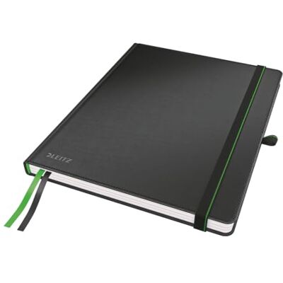 Leitz Complete Qualitäts-Notizbuch B5 kariert (iPad, Tablet Format), 160 Seiten, 80 Blatt, Hardcover, 100 g/m² Papier FSC zertifiziert, Verschluss, Lesezeichen, Stiftschlaufe, Schwarz, 44730095 Leitz Complete Qualitäts-Notizbuch B5 kariert (iPad, Tablet Format), 160 Seiten, 80 Blatt, Hardcover, 100 g/m² Papier FSC zertifiziert, Verschluss, Lesezeichen, Stiftschlaufe, Schwarz, 44730095