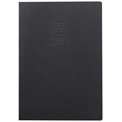 Clairefontaine 60362C Zeichenbuch / Skizzenheft Crok'Book DIN A4 21x29,7 cm Hochformat, 20 Blatt 160g, ideal zum Skizzieren, Zeichnen & Notizen, Einband personalisierbar, Schwarz, 1 Stück Clairefontaine 60362C Zeichenbuch / Skizzenheft Crok'Book DIN A4 21x29,7 cm Hochformat, 20 Blatt 160g, ideal zum Skizzieren, Zeichnen & Notizen, Einband personalisierbar, Schwarz, 1 Stück