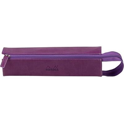 Rhodia 319020C Schlampermäppchen rama, rechteckig 23x5x5 cm, flache Öffnung, langer Reißverschluss, praktisch und elegant aus Kunstleder Violett, 1 Stück Rhodia 319020C Schlampermäppchen rama, rechteckig 23x5x5 cm, flache Öffnung, langer Reißverschluss, praktisch und elegant aus Kunstleder Violett, 1 Stück