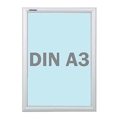 Franken Wechselrahmen, Outdoor A3 Plakatrahmen, Aluminium-Klapprahmen 25 mm breit, Info-Rahmen für den Außenbereich von öffentlichen Einrichtungen, Schulen, Restaurants oder Hotels, BS1702 Franken Wechselrahmen, Outdoor A3 Plakatrahmen, Aluminium-Klapprahmen 25 mm breit, Info-Rahmen für den Außenbereich von öffentlichen Einrichtungen, Schulen, Restaurants oder Hotels, BS1702