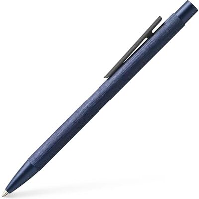 Faber-Castell Kugelschreiber Neo Slim Aluminium M Dunkelblau Schlanker Aluminiumschaft mit gefedertem Clip und dokumentenechter Mine Faber-Castell Kugelschreiber Neo Slim Aluminium M Dunkelblau Schlanker Aluminiumschaft mit gefedertem Clip und dokumentenechter Mine