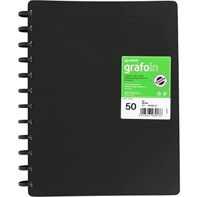 Grafoplás 39395010 Grafo in Ordnern mit herausnehmbaren Hüllen, 50 Hüllen, A4, mehrfarbig Grafoplás 39395010 Grafo in Ordnern mit herausnehmbaren Hüllen, 50 Hüllen, A4, mehrfarbig
