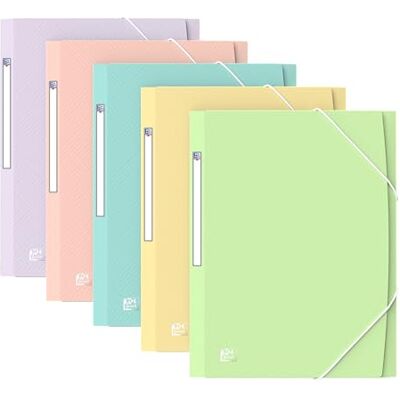 Oxford Urban Eckspanner-Mappe A4, aus Kunststoff, blickdicht sortiert pastell, 10 Stück Oxford Urban Eckspanner-Mappe A4, aus Kunststoff, blickdicht sortiert pastell, 10 Stück