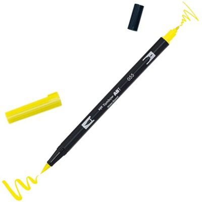 Tombow ABT-055 Fasermaler Dual Brush Pen mit zwei Spitzen, process yellow Tombow ABT-055 Fasermaler Dual Brush Pen mit zwei Spitzen, process yellow
