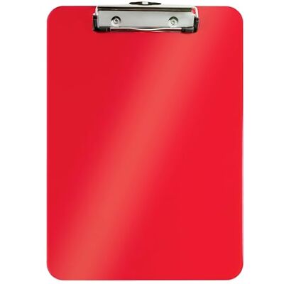 Leitz WOW A4 Klemmbrett, hochwertiges Klemmbrett aus Hartplastik, Starke Metall-Klemmmechanik für bis zu 80 Blatt, Ideal für Büros, Arztpraxen, Vereine, Geschäfte, Rot, 39710026 Leitz WOW A4 Klemmbrett, hochwertiges Klemmbrett aus Hartplastik, Starke Metall-Klemmmechanik für bis zu 80 Blatt, Ideal für Büros, Arztpraxen, Vereine, Geschäfte, Rot, 39710026
