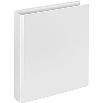 VELOFLEX 1153090 Ringbuch Basic Weiß, DIN A5 Ordner mit 4 Ring-Mechanik, Füllhöhe 25 mm für Schule,Büro und Alltag VELOFLEX 1153090 Ringbuch Basic Weiß, DIN A5 Ordner mit 4 Ring-Mechanik, Füllhöhe 25 mm für Schule,Büro und Alltag