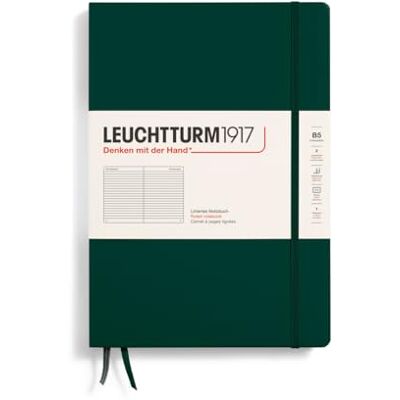 LEUCHTTURM1917 370280 Notizbuch Composition (B5), Hardcover, 219 nummerierte Seiten, Forest Green, Liniert LEUCHTTURM1917 370280 Notizbuch Composition (B5), Hardcover, 219 nummerierte Seiten, Forest Green, Liniert