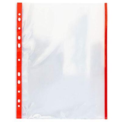 Grafoplás Grafoplas 5501151 – Hüllen PP mit Farbindikator, A4, rot Grafoplás Grafoplas 5501151 – Hüllen PP mit Farbindikator, A4, rot