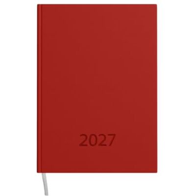 Idena Taschenkalender A7, Kalender 2027, Rot 1 Woche auf 2 Seiten, Terminplaner mit Balaton Einband, Leseband und Eckperforation, 11890 Idena Taschenkalender A7, Kalender 2027, Rot 1 Woche auf 2 Seiten, Terminplaner mit Balaton Einband, Leseband und Eckperforation, 11890