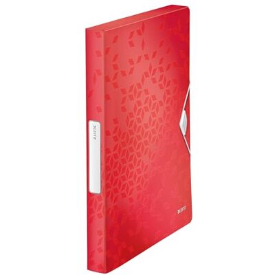 Leitz WOW Ablagebox, Hochwertige Projektmappe für bis zu 250 Blatt, 30 mm Rückenbreite, Mit Rückenschild & praktischem Verschluss, Leichtes PP-Material, Rot, 46290026 Leitz WOW Ablagebox, Hochwertige Projektmappe für bis zu 250 Blatt, 30 mm Rückenbreite, Mit Rückenschild & praktischem Verschluss, Leichtes PP-Material, Rot, 46290026