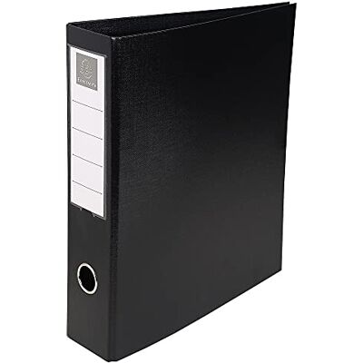 Exacompta 51741E Ringbuch (4 Ringe, Rücken 70mm, kaschierter Karton, PVC, DIN A4) 1 Stück schwarz Exacompta 51741E Ringbuch (4 Ringe, Rücken 70mm, kaschierter Karton, PVC, DIN A4) 1 Stück schwarz