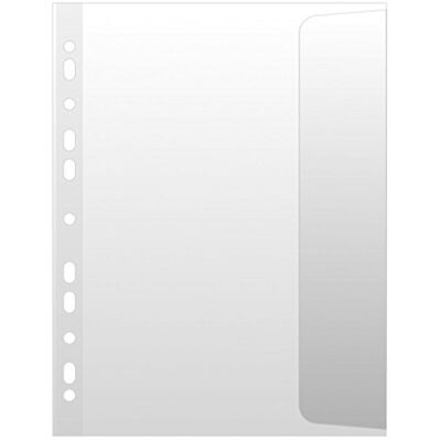 DONAU 1745910PL-00 Prospekthüllen mit Klappe, PP, A4, genarbt, 100μm, 10 Stück DONAU 1745910PL-00 Prospekthüllen mit Klappe, PP, A4, genarbt, 100μm, 10 Stück
