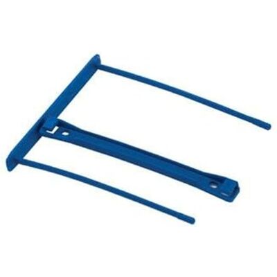 BANKERS BOX Abheftbügel ProClip, Archivclip mit 100 mm Armlänge und Deckleiste, inklusive Umfüller, aus 100% recyceltem Plastik, Farbe: blau, Packung mit 50 Stück BANKERS BOX Abheftbügel ProClip, Archivclip mit 100 mm Armlänge und Deckleiste, inklusive Umfüller, aus 100% recyceltem Plastik, Farbe: blau, Packung mit 50 Stück
