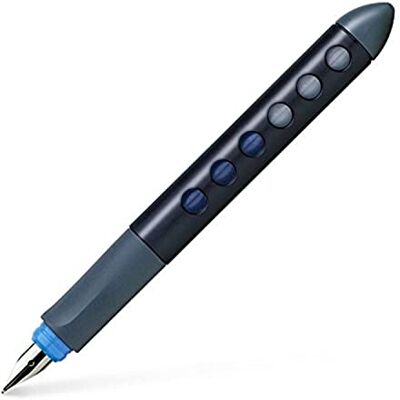 Faber-Castell Schulfüller Scribolino Rechtshänder, Schwarz Ergonomisches Soft-Griffstück für Schreibanfänger mit Feder A Faber-Castell Schulfüller Scribolino Rechtshänder, Schwarz Ergonomisches Soft-Griffstück für Schreibanfänger mit Feder A