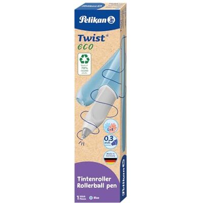 Pelikan Tintenroller Twist eco, universell für Rechts- und Linkshänder, Blau, 1 Stück Pelikan Tintenroller Twist eco, universell für Rechts- und Linkshänder, Blau, 1 Stück