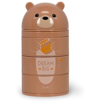 LEGAMI Desk Organizer, Schreibtisch-Organizer mit 3 seitlich zu öffnenden Schubladen, oberes Fach mit Schiebeverschluß, Teddy Bear-Motiv LEGAMI Desk Organizer, Schreibtisch-Organizer mit 3 seitlich zu öffnenden Schubladen, oberes Fach mit Schiebeverschluß, Teddy Bear-Motiv