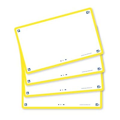 Oxford Flash 2.0 Flashcards A7 75x125mm Blanco Gelb 80 Stück Oxford Flash 2.0 Flashcards A7 75x125mm Blanco Gelb 80 Stück