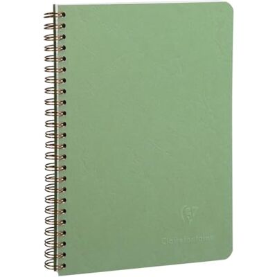 Clairefontaine 785323C Spiralbuch (DIN A5, 14,8 x 21 cm, Age Bag kariert, 50 Blatt) 1 Stück grün Clairefontaine 785323C Spiralbuch (DIN A5, 14,8 x 21 cm, Age Bag kariert, 50 Blatt) 1 Stück grün