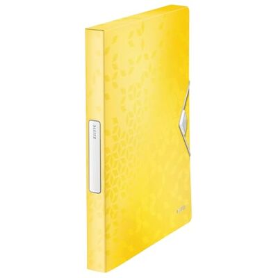 Leitz WOW Ablagebox für bis zu 250 Blatt, A4, Gummizugverschluss, Kunststoff, Gelb, WOW, 46290016 Leitz WOW Ablagebox für bis zu 250 Blatt, A4, Gummizugverschluss, Kunststoff, Gelb, WOW, 46290016