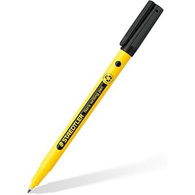 Staedtler Noris writing pen 307, Fineliner mit stabiler, eindrucksicherer Spitze, Gehäuse aus 97% recyceltem Plastik, Linienbreite F- Fein, 307-9 Staedtler Noris writing pen 307, Fineliner mit stabiler, eindrucksicherer Spitze, Gehäuse aus 97% recyceltem Plastik, Linienbreite F- Fein, 307-9
