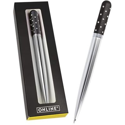 Online Crystal Pen Kugelschreiber Black I mit funkelnden Strass-Steinen in Schwarz, eleganter Stift in Geschenkbox, mit internationale Großraummine, schwarzschreibend, Geschenkidee Online Crystal Pen Kugelschreiber Black I mit funkelnden Strass-Steinen in Schwarz, eleganter Stift in Geschenkbox, mit internationale Großraummine, schwarzschreibend, Geschenkidee