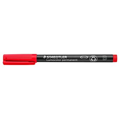 Staedtler Lumocolor 314 Permanent-Universalstift B 10er Set rot – Folienstift permanent für fast alle Oberflächen, wasserfester Stift mit Keilspitze 1,0-2,5 mm 314-2 Staedtler Lumocolor 314 Permanent-Universalstift B 10er Set rot – Folienstift permanent für fast alle Oberflächen, wasserfester Stift mit Keilspitze 1,0-2,5 mm 314-2