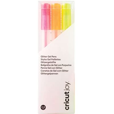 Cricut Joy Glitter Gel Pen Set Neon Fine Point 0.8mm 3-pack For use with Joy Cricut Joy Glitter Gel Pen Set Neon Fine Point 0.8mm 3-pack For use with Joy