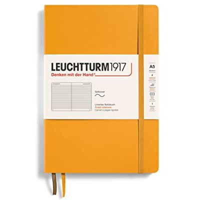 LEUCHTTURM1917 363404 Notizbuch Medium (A5), Softcover, 123 nummerierte Seiten, Rising Sun, liniert LEUCHTTURM1917 363404 Notizbuch Medium (A5), Softcover, 123 nummerierte Seiten, Rising Sun, liniert