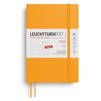 LEUCHTTURM1917 372792 Monatsplaner & Notizbuch Paperback (B6+) 2026, 16 Monate, Softcover, Rising Sun, Englisch LEUCHTTURM1917 372792 Monatsplaner & Notizbuch Paperback (B6+) 2026, 16 Monate, Softcover, Rising Sun, Englisch