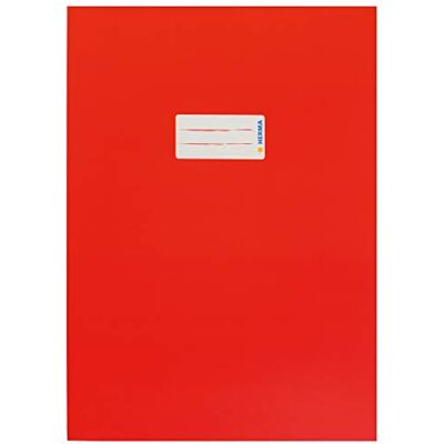 Herma 19748 Heftumschläge A4 Karton Rot, 10 Stück, Hefthüllen mit Beschriftungsfeld aus stabilem & extra starkem Papier, Heftschoner Set für Schulhefte, farbig Herma 19748 Heftumschläge A4 Karton Rot, 10 Stück, Hefthüllen mit Beschriftungsfeld aus stabilem & extra starkem Papier, Heftschoner Set für Schulhefte, farbig