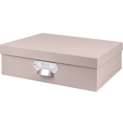 Rössler SOHO Aufbewahrungsbox mit Deckel A4 Aufbewahrungsbox aus Papier Bad Organizer Organizer Küche Organizer Schminke Boxen Aufbewahrung 34 x 26 x 10 cm 1 Stück Farbe: Rosa Powder Rössler SOHO Aufbewahrungsbox mit Deckel A4 Aufbewahrungsbox aus Papier Bad Organizer Organizer Küche Organizer Schminke Boxen Aufbewahrung 34 x 26 x 10 cm 1 Stück Farbe: Rosa Powder