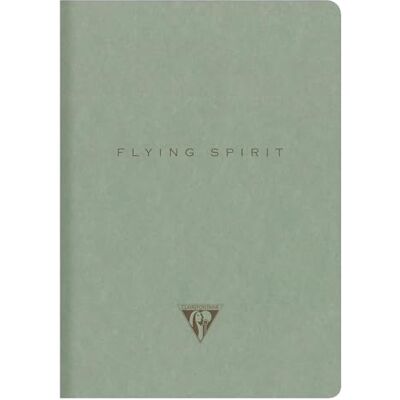 Clairefontaine 107536C Notizbuch Heft Flying Spirit, mit Fadenbindung DIN A5 14,8x21 cm, 48 Blatt 90g, liniert, Graugrün sortiert, 1 Stück Clairefontaine 107536C Notizbuch Heft Flying Spirit, mit Fadenbindung DIN A5 14,8x21 cm, 48 Blatt 90g, liniert, Graugrün sortiert, 1 Stück