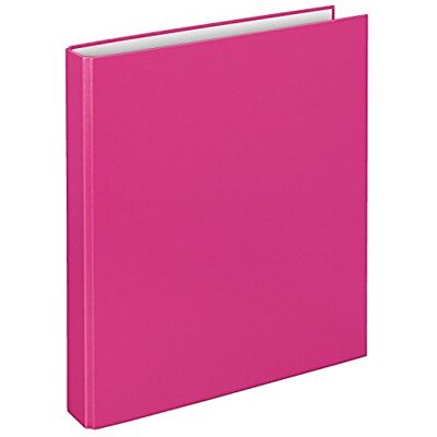 VELOFLEX 1141071 Ringbuch Basic Pink, DIN A4 Ordner mit 2 Ring-Mechanik, Füllhöhe 25 mm für Schule,Büro und Alltag VELOFLEX 1141071 Ringbuch Basic Pink, DIN A4 Ordner mit 2 Ring-Mechanik, Füllhöhe 25 mm für Schule,Büro und Alltag