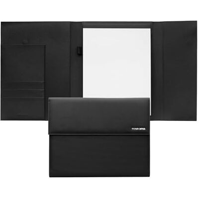 Boss Schreibmatte Pinstripe A4 aus Kunstleder in der Farbe Schwarz, 23 x 17,5 x 2 cm, HDF210A Boss Schreibmatte Pinstripe A4 aus Kunstleder in der Farbe Schwarz, 23 x 17,5 x 2 cm, HDF210A