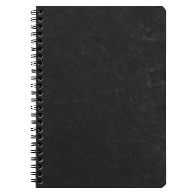 Clairefontaine 785321C Spiralbuch (DIN A5, 14,8 x 21 cm, Age Bag kariert, 50 Blatt) 1 Stück schwarz Clairefontaine 785321C Spiralbuch (DIN A5, 14,8 x 21 cm, Age Bag kariert, 50 Blatt) 1 Stück schwarz