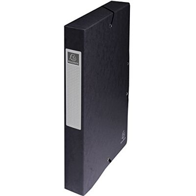 Exacompta 50401E 8er Pack Premium Sammelboxen aufgebaut mit Gummizug 40 mm breit aus extra starkem Colorspan-Karton mit Rückenschild für DIN A4 Archivbox Heftbox Dokumentenbox Sammelmappe schwarz Exacompta 50401E 8er Pack Premium Sammelboxen aufgebaut mit Gummizug 40 mm breit aus extra starkem Colorspan-Karton mit Rückenschild für DIN A4 Archivbox Heftbox Dokumentenbox Sammelmappe schwarz