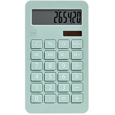 Miquelrius Solar-Rechner, 10 Ziffern, große Tasten, LCD-Display, Farbe Grün Miquelrius Solar-Rechner, 10 Ziffern, große Tasten, LCD-Display, Farbe Grün