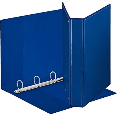 Esselte Ordner mit Display aus PP anpassbar (3 Taschen) Ringe 4-30 D Format Maxi Blau 394756500 Esselte Ordner mit Display aus PP anpassbar (3 Taschen) Ringe 4-30 D Format Maxi Blau 394756500